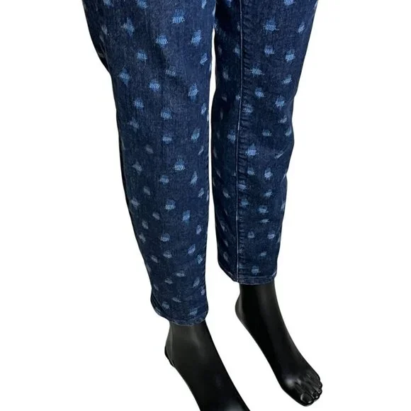 Lucky Brand Ikat Polka Dot Charlie Skinny Jeans Low-Rise Medium Wash Size 6/28 - Picture 9 of 12